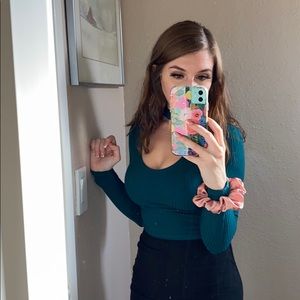 Teal TopShop Top w/Choker